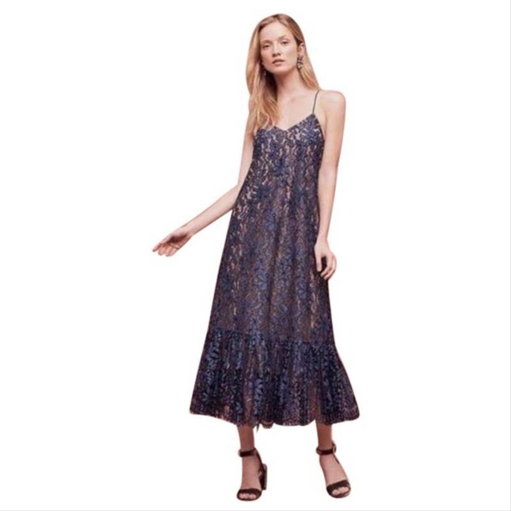 Anthropologie Lace Maxi Dress